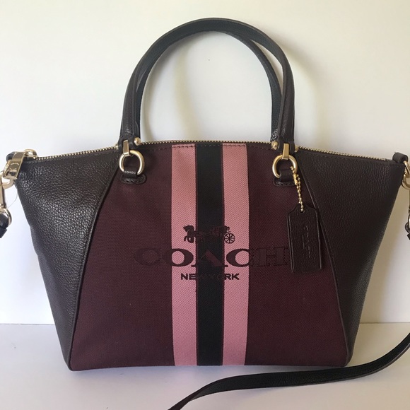 Coach Handbags - Coach Horse and Carriage Jacquard Prairie Satchel